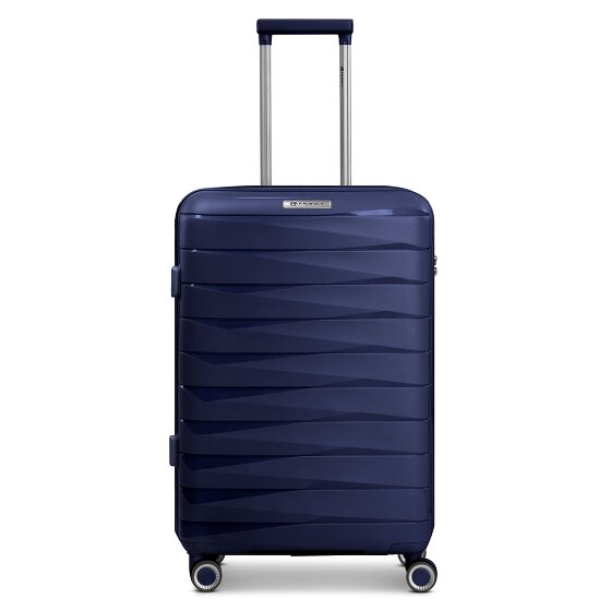 Franky London 4 kółka Walizka M 65 cm z plisą rozprężną
