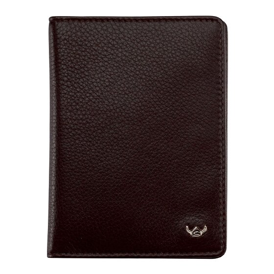 Golden Head Skórzane etui na karty identyfikacyjne RFID Capri 9 cm