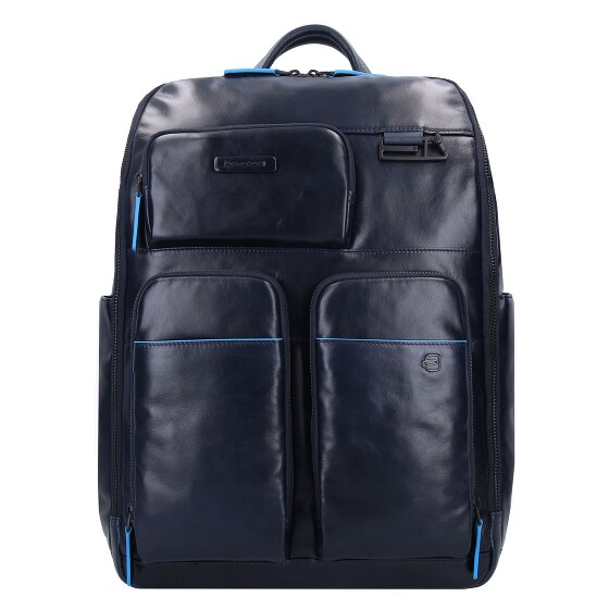 Piquadro Blue Square Revamp Backpack RFID Leather 42 cm Laptop Compartment