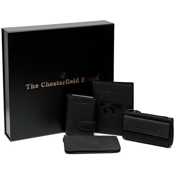 The Chesterfield Brand 4-częściowy zestaw upominkowy ze skóry 7 cm