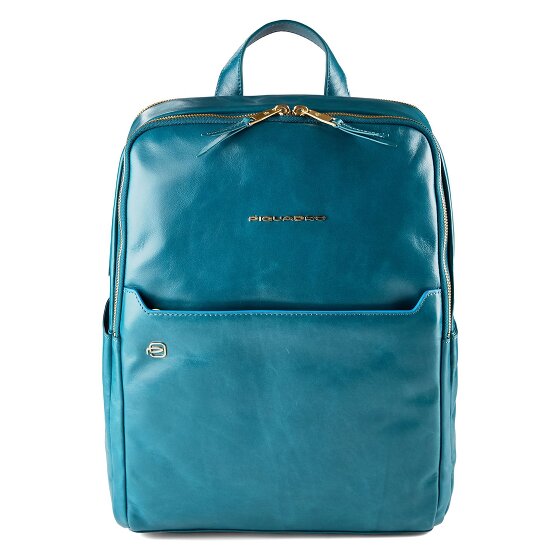 Piquadro Blue Square Plecak Ochrona RFID Skórzany 37 cm Komora na laptopa