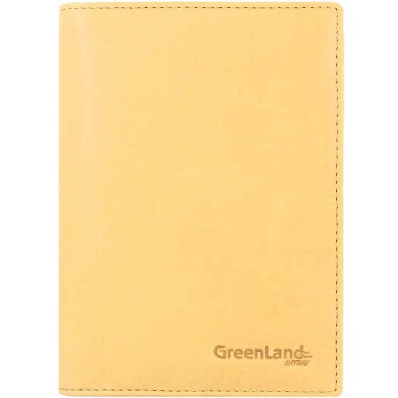 Greenland Nature Miękkie kolorowe etui na paszporty RFID Leather 12 cm
