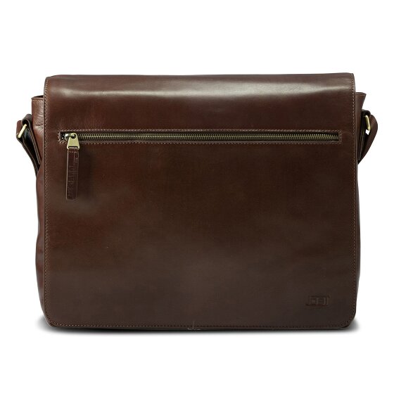 Jost Skagen Briefcase Messenger Skórzany 38 cm Komora na laptopa