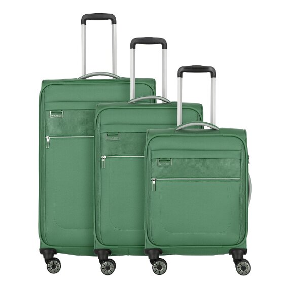 Travelite Miigo 4 kółka Zestaw walizek 3-części z plisą rozprężną