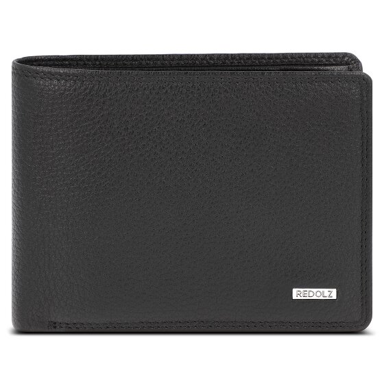 Redolz Leather Essentials QF portfel RFID skórzany 12 cm rozkładany z przegrodą na zamek błyskawiczny