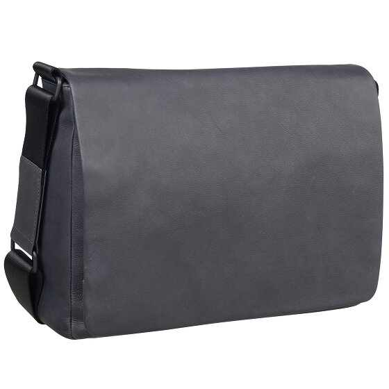 Leonhard Heyden Haga Messenger Leather 37 cm Laptop Compartment