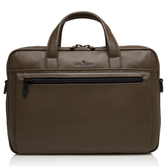 Castelijn & Beerens Nappa X Charlie Briefcase RFID Leather 41 cm Komora na laptopa