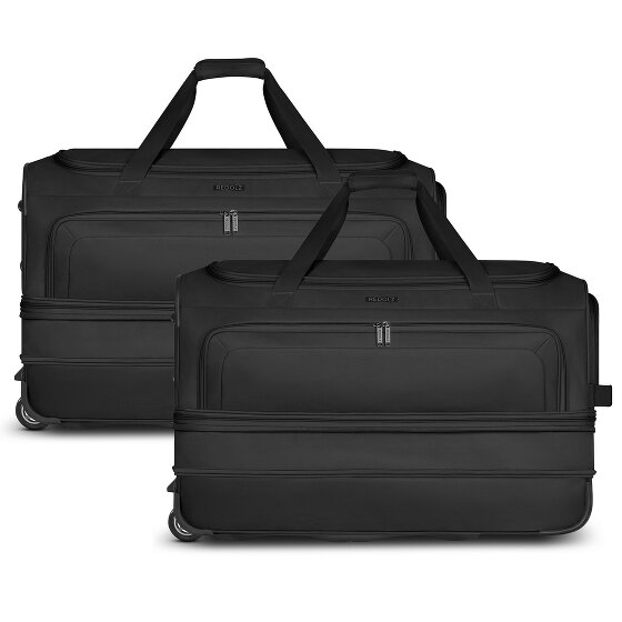 Redolz Zestaw 2-kołowych toreb podróżnych Duffle Essentials 2-częściowy L+L z elastycznym zagięciem