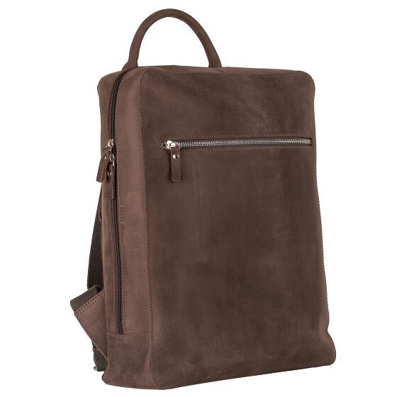 Leonhard Heyden Salisbury Plecak skórzany 37 cm Komora na laptopa
