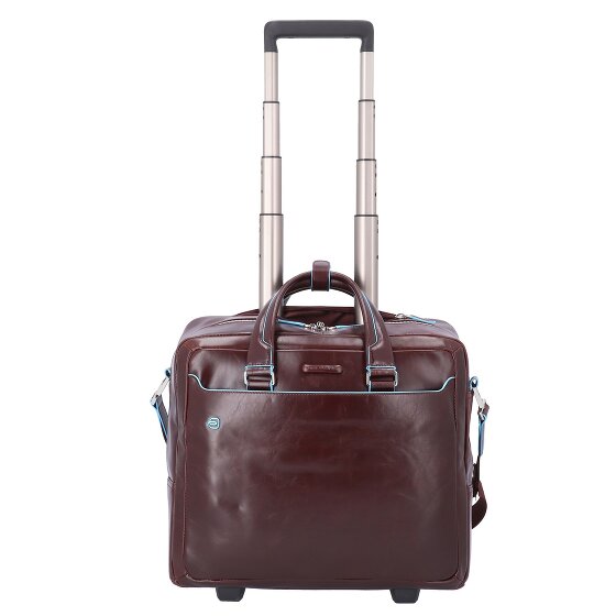 Piquadro Blue Square 2-Wheel Business Trolley Leather 36 cm Laptop Compartment