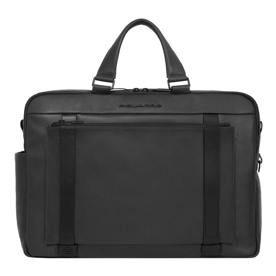 Piquadro David Teczka Skórzany 42 cm Komora na laptopa