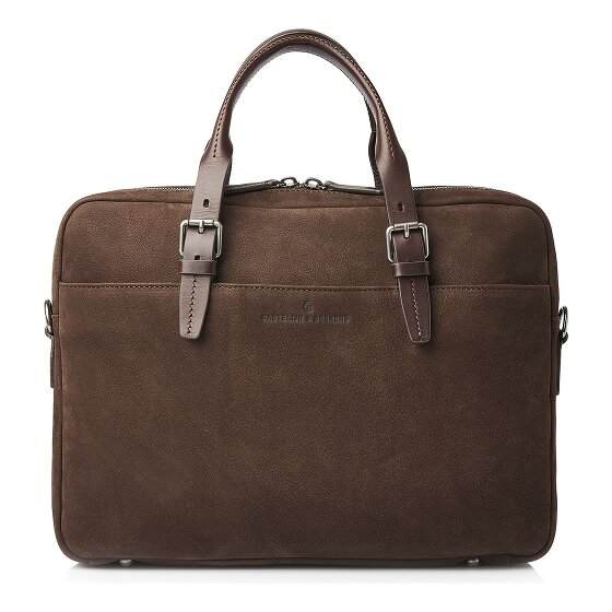 Castelijn & Beerens Nubuck Teczka Skóra 41 cm Komora na laptopa