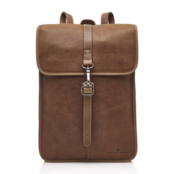 Castelijn & Beerens Skórzany plecak Carisma RFID z przegrodą na laptopa 41 cm