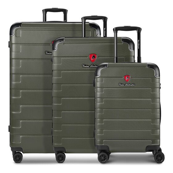 Tonino Lamborghini Walizka Tonino Lamborghini Milano 3-SET z elastycznym składaniem i walizką XL