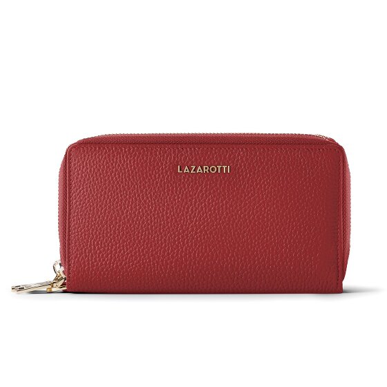 Lazarotti Bologna Leather XL Double Zip-Around Wallet RFID Leather 20 cm