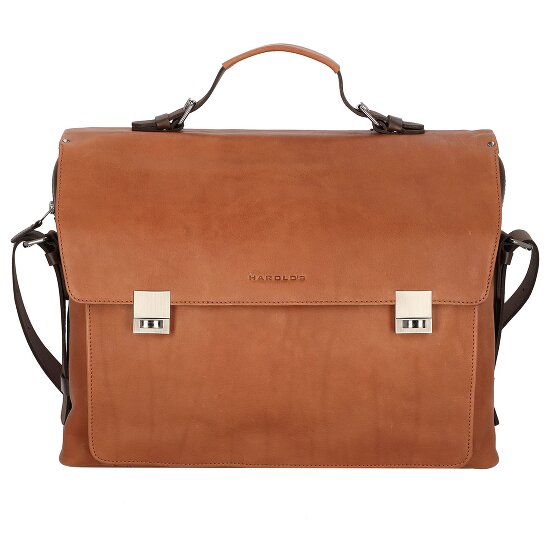 Harold's Skórzana aktówka Ivy 41 cm z przegrodą na laptopa
