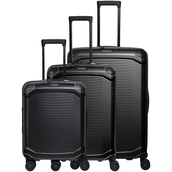 Travelite Millennium 4 kółka Zestaw walizek 3-części z plisą rozprężną