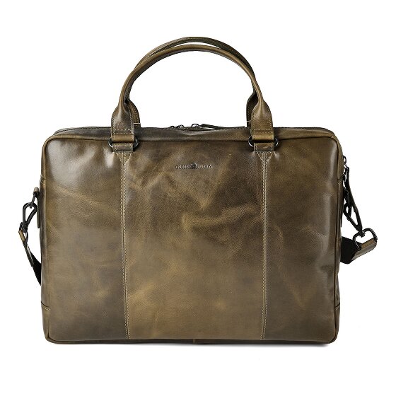 Greenburry Newport Teczka Skórzany 43 cm Komora na laptopa