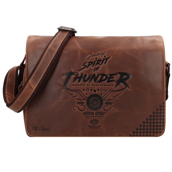 Greenburry Racing Collection Atlanta Briefcase Messenger Skórzany 36 cm
