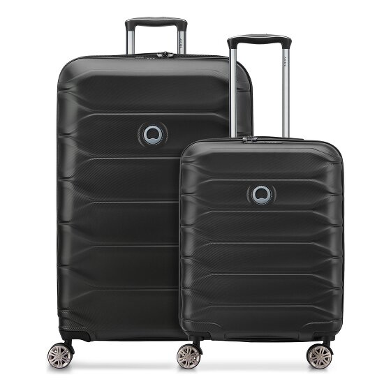 Delsey Paris Zestaw walizek Meteor z 4 kółkami w rozmiarach S i L z funkcją poszerzenia