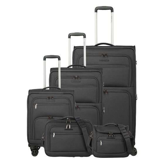 Travelite Cubis 4 kółka Zestaw walizek 5-części z funkcją poszerzenia