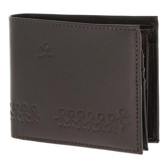 oxmox Leather Portfel Ochrona RFID Skóra 10 cm