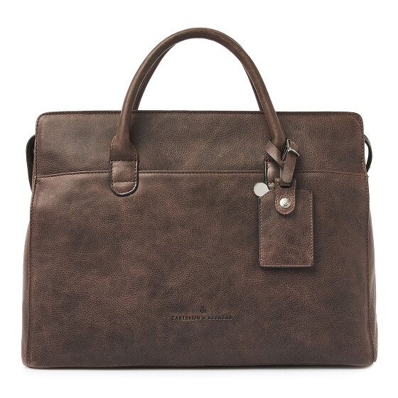 Castelijn & Beerens Carisma Shopper Bag Ochrona RFID Skórzany 41 cm Komora na laptopa