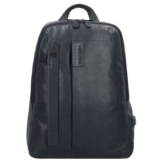 Piquadro P15S Plecak biznesowy Skórzany 42 cm Komora na laptopa