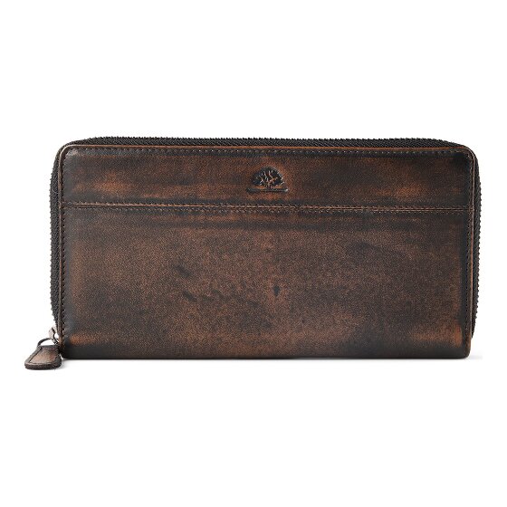 Greenburry Destressed Portfel Ochrona RFID Skórzany 19 cm
