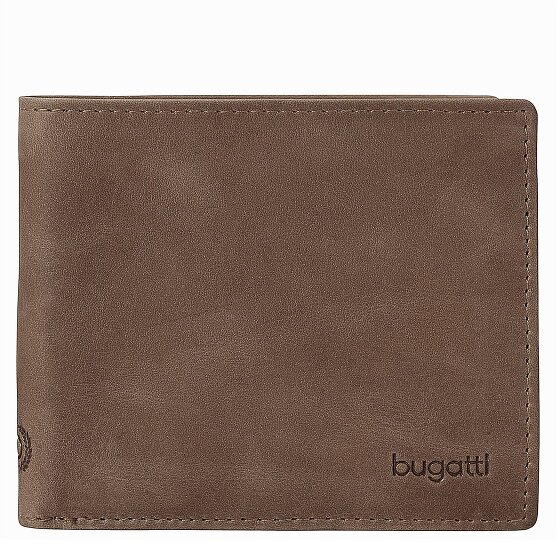 bugatti Skórzany portfel Volo 11 cm