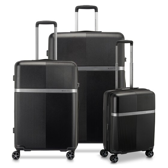 Roncato Airglam 4 kółka Zestaw walizek 3-części z plisą rozprężną