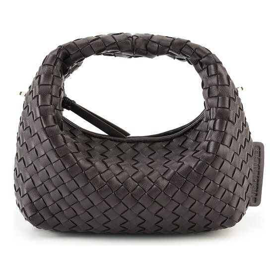LES VISIONNAIRES Greta Micro weave Torba Skóra 20 cm