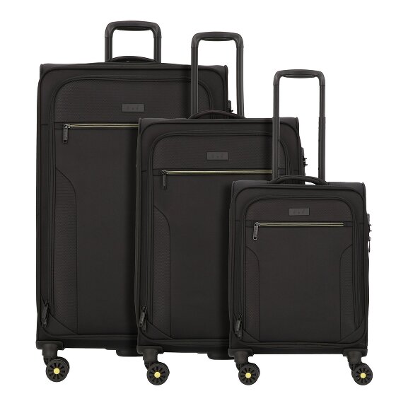 d&n Travel Line 9704 4 kółka Zestaw walizek 3-części z funkcją poszerzenia