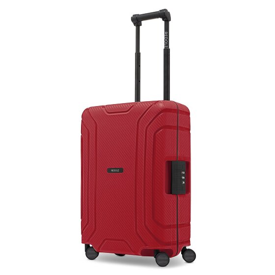 Redolz Essentials 15 – Walizka kabinowa na 4 kółkach, 55 cm, z zamkiem trzypunktowym