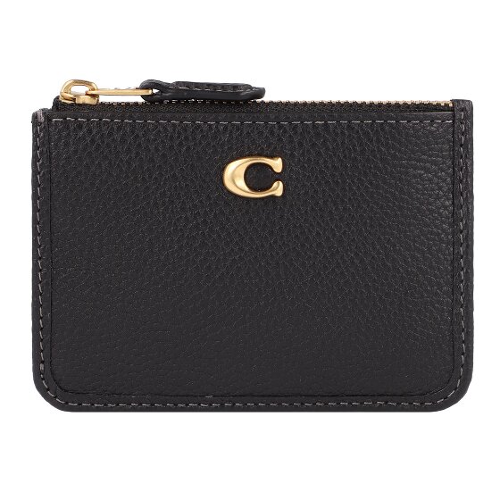 Coach Mini Skinny Portfel z kluczem Skórzany 11 cm