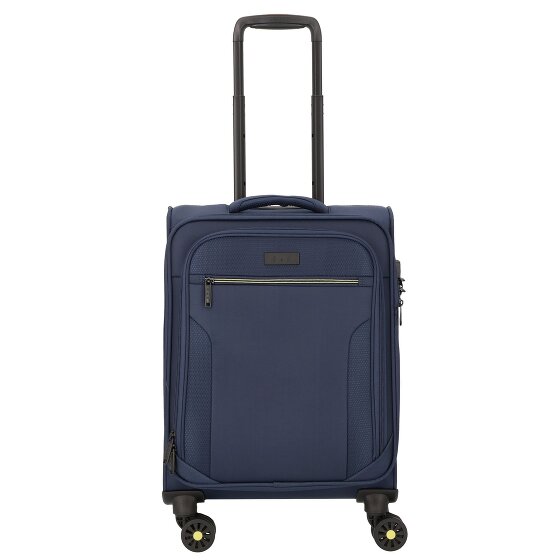 d&n Travel Line 9704 4 kółka Walizka kabinowy S 55 cm z plisą rozprężną
