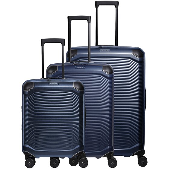 Travelite Millennium 4 kółka Zestaw walizek 3-części z plisą rozprężną
