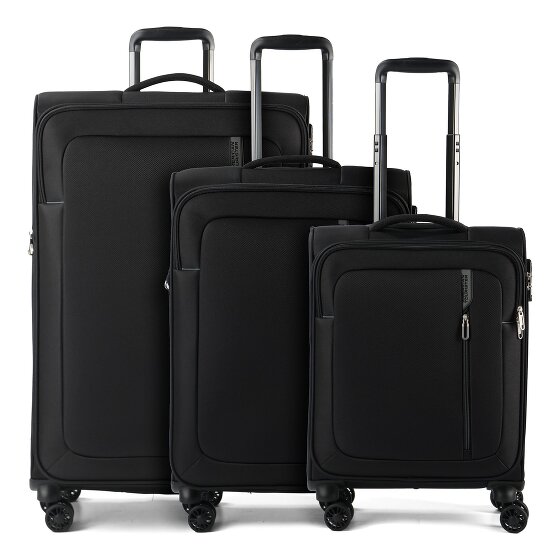American Tourister Nitestream 4 kółka Zestaw walizek 3-części z funkcją poszerzenia