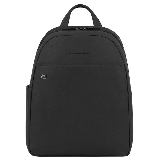 Piquadro Black Square Plecak Skórzany 36 cm Komora na laptopa