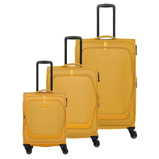 Travelite Umbria 4 kółka Zestaw walizek 3-części z plisą rozprężną