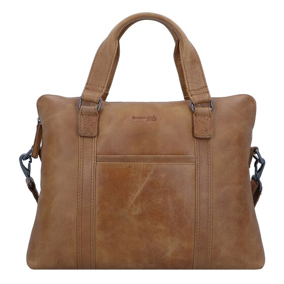 Greenland Nature Lekka Teczka Skórzana 38 cm Komora na laptopa