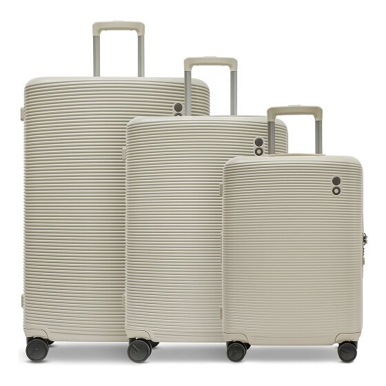 Echolac Ultima 4 kółka Zestaw walizek 3-części z plisą rozprężną