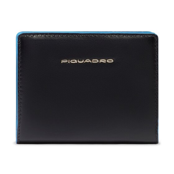 Piquadro Blue Square Portfel Ochrona RFID Skórzany 11 cm