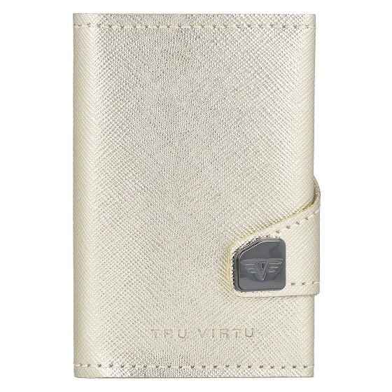 Tru Virtu Click & Slide Etui na karty kredytowe Ochrona RFID Skóra 6.5 cm