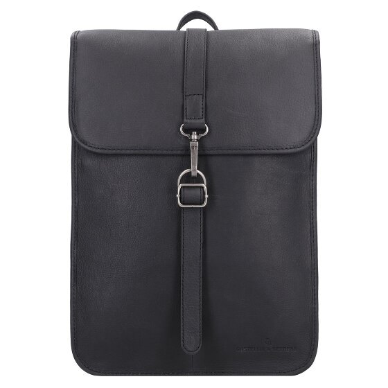 Castelijn & Beerens Skórzany plecak Carisma RFID z przegrodą na laptopa 41 cm