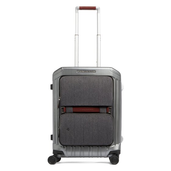 Piquadro Walizka kabinowa PQLM z 4 kółkami, 55 cm, z przegrodą na laptopa