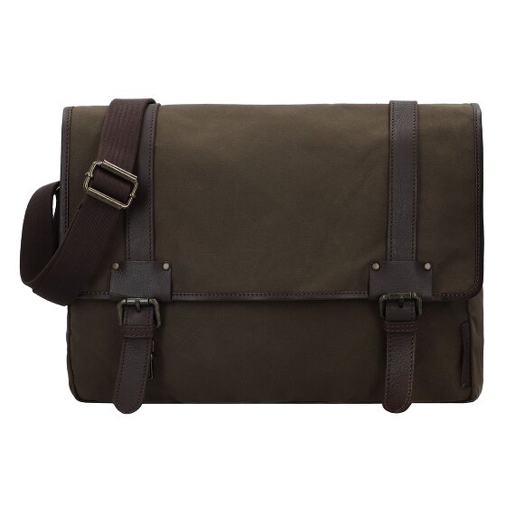 Harbour 2nd City Canvas Yale Briefcase Messenger 37 cm Komora na laptopa