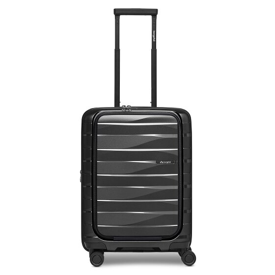 Bergpfeil Travel 4 kółka Walizka kabinowa 55 cm Komora na laptopa z funkcją poszerzenia