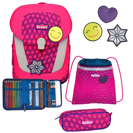 Scout Sunny II Neon Safety Zestaw tornistra 4-części