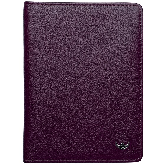 Golden Head Skórzane etui na karty identyfikacyjne RFID Madrid 9 cm